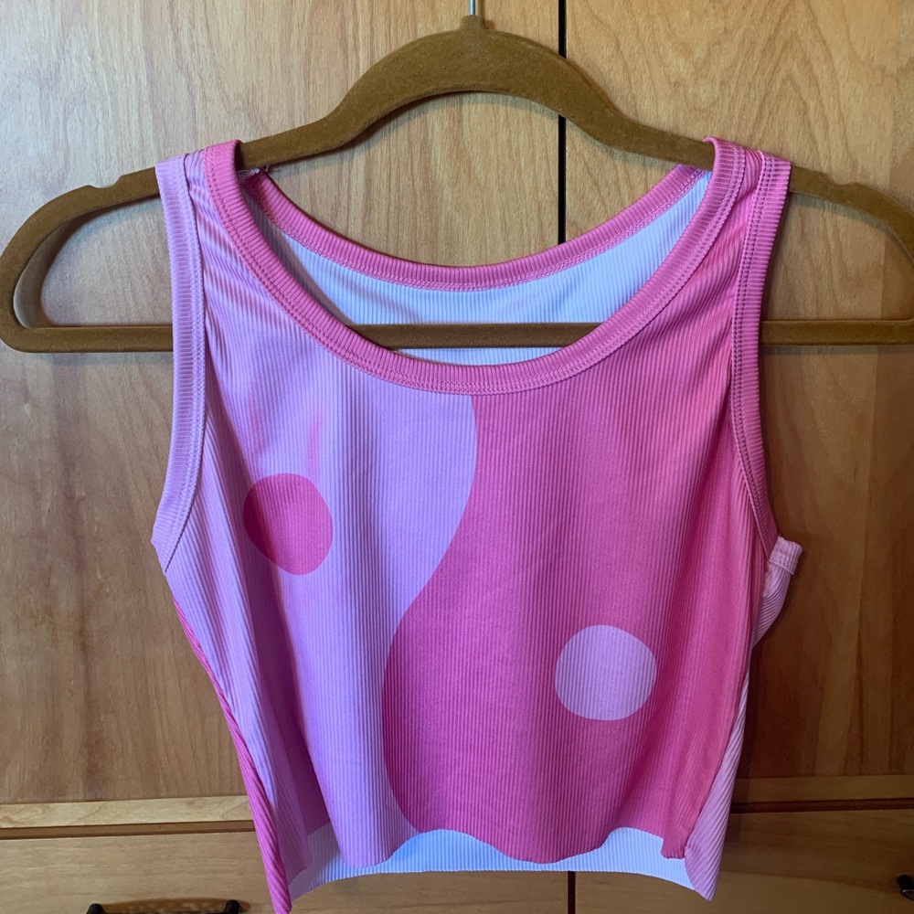 Thrifted Pink Yin Yang Tank Top💗💗💗